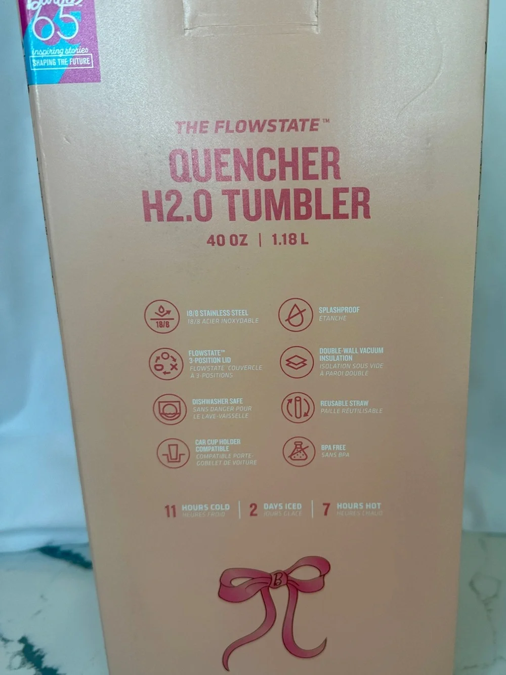Stanley x Barbie Just Peachy Pink Floral Tumbler - Picture 6 of 6